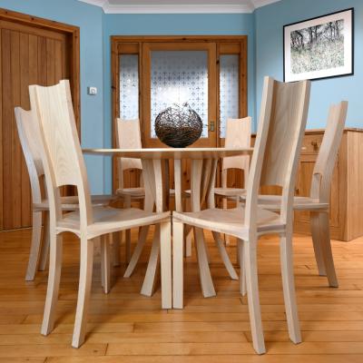 'Sunburst' surrounded by the 'Blagr' dining chairs